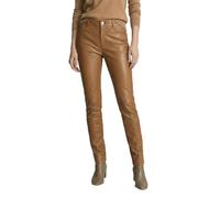 RICANO Pandora - Damen Stretch Lederhose (Slim Fit) aus echtem Lamm Leder (Premium) (DE/NL/SE/PL, Alphanumerisch, M, Regular, Regular, Camel)