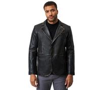 RICANO Ricardo - Klassischer Herren Leder Blazer im Vintage-Look mit Reverskragen und Rückenschlitz (Slim Fit) - hochwertiges Lamm Nappa Leder
