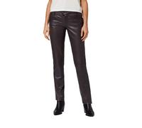 RICANO Triston-B - Damen Lederhose (Regular Waist/Medium Rise) - 5-Pocket Stil - echtes (Premium) Lamm Leder (Braun, M)