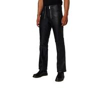 Lederhose RICANO "Lederhose RT-105", Herren, Gr. 40, Länge 34, schwarz (schwarz, nappa), Obermaterial: 100% Büffelleder BL., normal, Hosen, Handgefertigt aus echtem Leder (73180257-40) schwarz, nappa