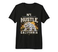 Rich California Diamond Bear Golden Crown Sunset Art Premium T-Shirt