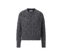 Rich & Royal - Ajour Sequince Pullover shadow grey - Gr. - M