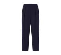 Bundfaltenhose RICHROYAL, Damen, Gr. XS, N-Gr, midnight blau, Jersey, Obermaterial: 51% Modal, 42% Polyester, 7% Elasthan, knöchellang, Hosen Bundfaltenhose, im Barrel-Fit (90954164-XS)