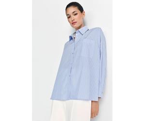 Rich & Royal Bluse in Hellblau - Größe 40 | Damen Blusen