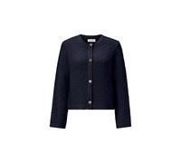 Rich & Royal - Bouclé crew neck cardigan midnight blue - Gr. - M