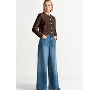 Rich & Royal Bouclé-Strickjacke mit Woll-Anteil Damen schoko, S