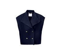 Rich & Royal - Boucle waistcoat oversized midnight blue - Gr. - 36