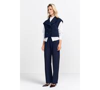 Rich & Royal - Boucle waistcoat oversized midnight blue - Gr. - 36