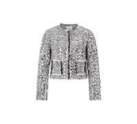 Rich & Royal - Boxy sequins tweed jacket silver - Gr. - 34