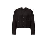 Rich & Royal - Crew-Neck Cardigan Bouclé black - Gr. - L
