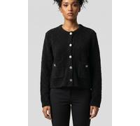 Rich & Royal Crew Neck Cardigan Bou lack Größe: XL | Cropped-Jacken Outlet | Damen | Schwarz