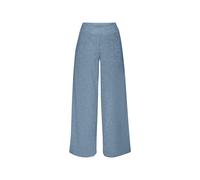 Crinkled straight leg pants Blau L