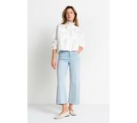 Rich & Royal - Culotte Light Blue Satin Denim denim blue - Gr. - 32