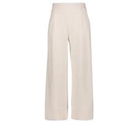 Culotte RICHROYAL "2409 T Peach Culotte", Damen, Gr. L, N-Gr, weiß (pearl weiß), Web, Obermaterial: 52% Modal, 42% Polyester, 6% Elasthan, knöchellang, Hosen Culotte, aus fester, gepeachter Qualität (