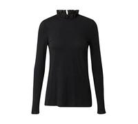 Rich & Royal Damen Longsleeve mit Rüschen schwarz (15), XS