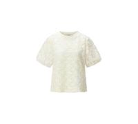 T-Shirt RICHROYAL, Damen, Gr. S, pearl weiß, Single Jersey, Obermaterial: 100% Polyester, Rundhals, Shirts T-Shirt, oversize, mit Spitze (22840621-S)