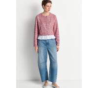 Bouclé-Jacke mit Peplum M powder rosé