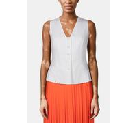 Rich & Royal Linen Vest Whisper White - 38