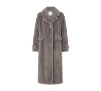 Rich & Royal - Long Faux Fur Coat silver mist - Gr. - 38