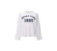 Rich & Royal - Longsleeve with Print Sport Club white - Gr. - L