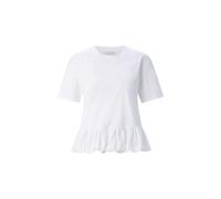 Rich & Royal - Mat Mix T-Shirt with Peplum white - Gr. - L
