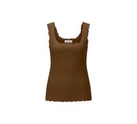 RICHROYAL Damen Top mit RIPP Struktur, Farbe:braun, Größe:L