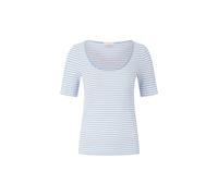 Rich & Royal - Organic Rib Shirt Striped cotton blue - Gr. - S