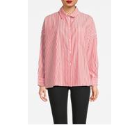 Rich & Royal Oversized Striped Blouse Organic Cherry Tomato Größe: 38 | Blusen Outlet | Damen | Rot