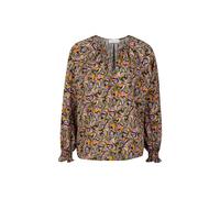 printed blouse with V-neck ecovero Grün 38