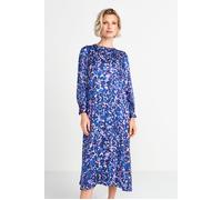 Rich & Royal Printed Midi Dress Midnight Blue Größe: 36 | Midikleider Outlet | Damen | Blau