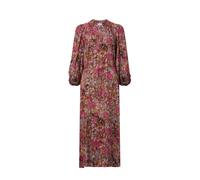 Rich & Royal - Printed Midi Dress with V-Neck ruby glow - Gr. - 38