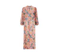 Rich & Royal - Printed Midi Dress with V-Neck soft papaya - Gr. - 36