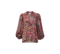 Rich & Royal - Printed V-Neck Blouse ruby glow - Gr. - 38