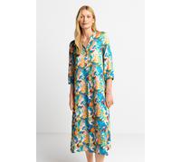 Rich & Royal Printed V-neck Dress With Flower Print Recycled Original Größe: 34 | Midikleider Outlet | Damen | Weiß