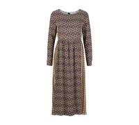 Rich & Royal - printmix midi dress FSC chocolate brownie - Gr. - 34