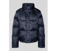 Rich & Royal Relaxed Fit Steppjacke mit gefüttertem Stehkragen in Marine, Größe 40