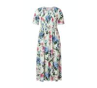 rich&royal Rich & Royal Midi-Kleid mit Blumen-Muster in Weiß, Größe 38