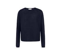 Rich & Royal - Seamless Crew-neck Half Cardigan midnight blue - Gr. - XL