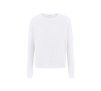 Rich & Royal - Seamless Crew Neck Half Cardigan Organic pearl white - Gr. - L