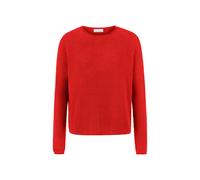Rich & Royal - Seamless Crew Neck Half Cardigan Organic sunset red - Gr. - S
