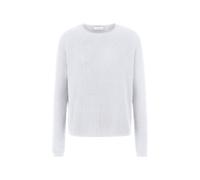 Rich & Royal - Seamless Crew-neck Half Cardigan pearl white - Gr. - L