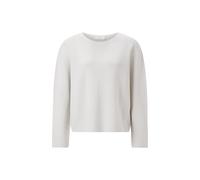 Rich & Royal Schimmernder Strickpullover aus Woll-Mix in Silber, Größe M