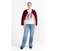 rich&royal T-Shirt Pearl White Elegant Fit Cow Girl Boots 2506-452, Größe:L