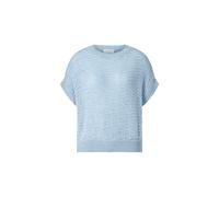 Rich & Royal - sleeveless tape yarn crew-neck cotton blue - Gr. - S