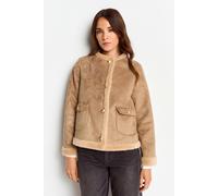 Rich & Royal Sued Teddy Jacket Caffee Latte Größe: 38 | Cropped-Jacken Outlet | Damen