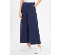 Culotte RICH & ROYAL "2409 T Peach Culotte" Gr. S, N-Gr, blau (midnight blau), Damen, Web, Obermaterial: 52% Modal, 42% Polyester, 6% Elasthan, Hosen, aus fester, gepeachter Qualität (22775700-S) midn
