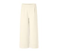 Culotte RICHROYAL "2409 T Peach Culotte", Damen, Gr. XL, N-Gr, weiß (pearl weiß), Web, Obermaterial: 52% Modal, 42% Polyester, 6% Elasthan, knöchellang, Hosen Culotte, aus fester, gepeachter Qualität 