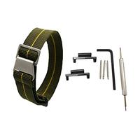 [RichieStrep] 22 mm French Troops Fallschirm-Stil Uhrenarmband Elastisches Stoff Nylon Uhrenarmband Hakenschnalle für Casio GShock GG-1000 GSG-100 GWG-100 GWG100 GSG100, Kein Edelstein
