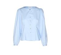 Langarmbluse RICHROYAL, Damen, Gr. 38, skyway blau, Web, Obermaterial: 100% Baumwolle, tailliert normal, Rundhals, Blusen (95467019-38) skyway blau