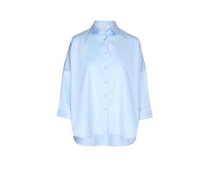 RICHROYAL Bluse Oversized Fit hellblau | 36